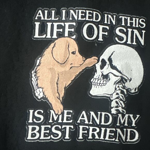 Assholes*s Live Forever Shirt Mens Medium Black Best Friend Graphic Tee - Picture 4 of 5